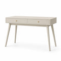 Scrivania in Legno Beige con Cassetti 120x60x75 cm