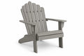 Sedia Adirondack da Esterno in Plastica Riciclata Grigio